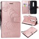 ARSUE Moto X Pure Edition (Moto X Style) Case Wallet Leather Folio Flip PU Card Holder Slots with Kickstand Phone Protective Case Cover for Motorola Moto X Pure Edition/XT1570 Butterfly Rose Gold - B07FBNF7J8